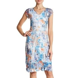 KOMAROV Firework Cap Sleeve VNeck Dress CLN2466BFW